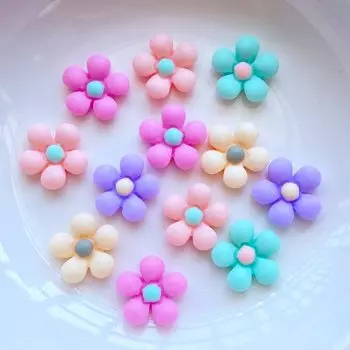 Мини-цветочки из полимера TSXJY 50 шт