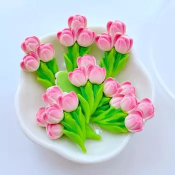 Мини-цветочки вишни из смолы TSXJY, набор из 10 штук