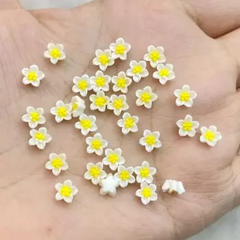 Мини-цветы из полимера TSXJY, 100 шт.