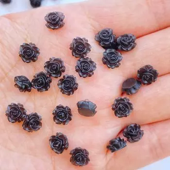 Мини цветы кабошоны TSXJY 100 шт