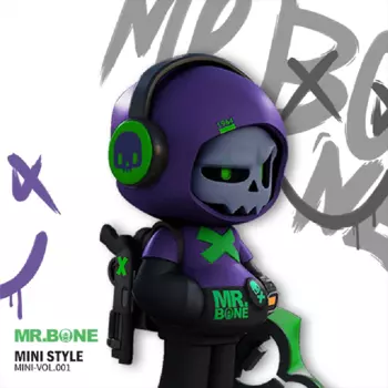 Мини-фигурка в виде черепа для видеоигры «MR.BONE»