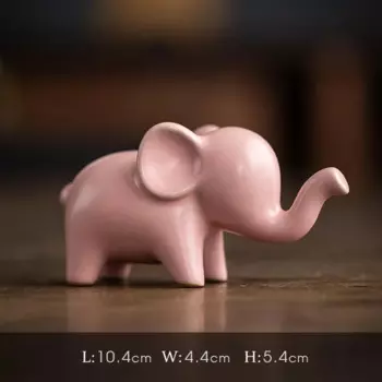 Мини-фигурка жирафа и слона из керамики