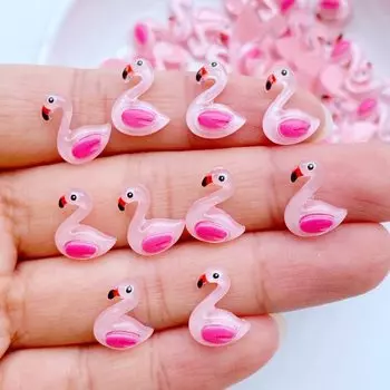 Мини фигурки фламинго из полимера 50 шт TSXJY