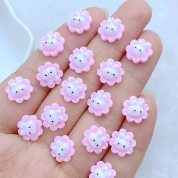 Мини фигурки кролики цветы TSXJY