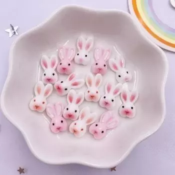 Мини фигурки кролики из смолы Diy Super Paradise 20 шт