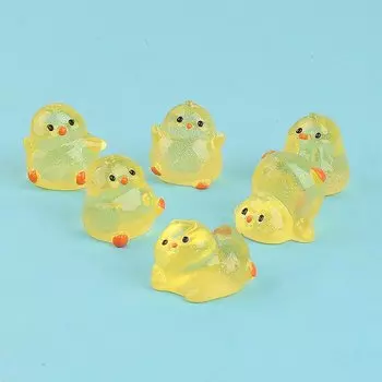 Мини фигурки желтого цыпленка MINISO