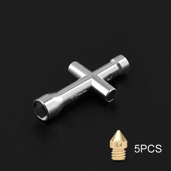 Мини-гаечный ключ Twotrees E3D V6 M2 M2.5 M3 M4, винтовая гайка, шестигранный крестовой ключ, втулка, торцевой ключ, модель для обслуживания, колесный инструмент