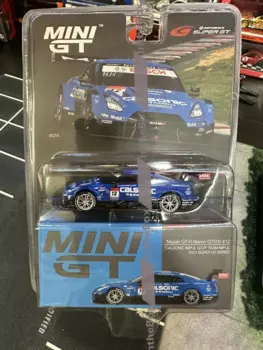 Мини GT флитая модель автомобиля GT500 #12, ограниченный выпуск, хобби-игрушки