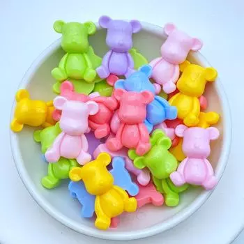 Мини кабошоны медведи из смолы TSXJY