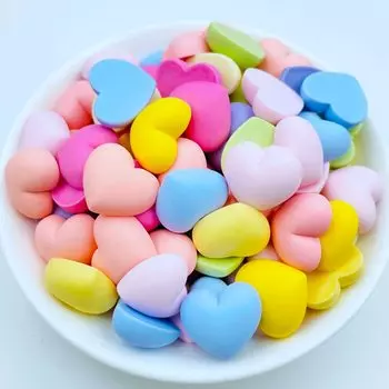 Мини-кабошоны сердечки Mate Birds