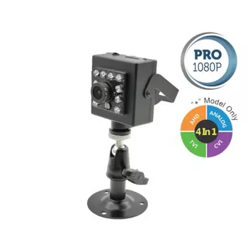 Мини-камера видеонаблюдения, 1080P, AHD, TVI, CVI, CVBS