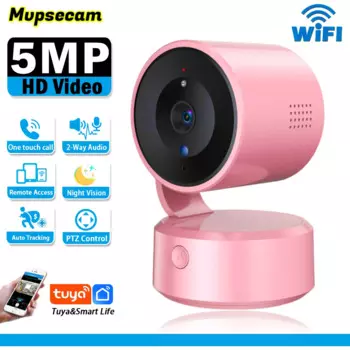 Мини-камера видеонаблюдения с поддержкой Wi-Fi, PTZ, 5 Мп