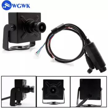 Мини-камера видеонаблюдения WGWK, 3,6 МП, 48 В, POE