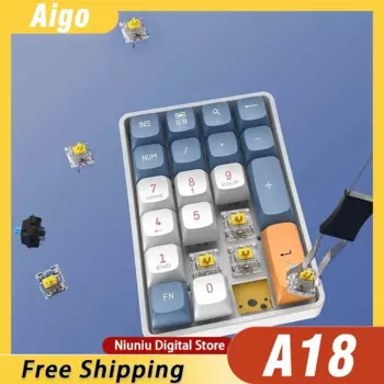 Мини-клавиатура Aigo A18 беспроводная, 2,4 ГГц, два режима