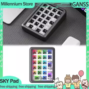 Мини-клавиатура Ganss Sky Pad механическая, 3 режима, USB/2,4G/Bluetooth, 21 клавиша