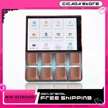 Мини-клавиатура Zhixun, портативная клавиатура с горячей заменой, высокая прозрачность, акриловая мини-офисная колода, аксессуары для жареной настройки, подарок