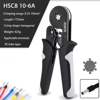 Мини-клещи для обжима клемм YQXINQIDZ HSC8