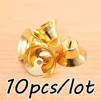 Мини-колокольчики для рукоделия Homearound, золотые и серебряные, 10 шт.