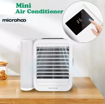 Мини-кондиционер Yopin Microhoo 3 в 1, вентилятор водяного охлаждения, сенсорный экран, таймер, артичный охладитель, увлажнитель, безлопастной вентилятор