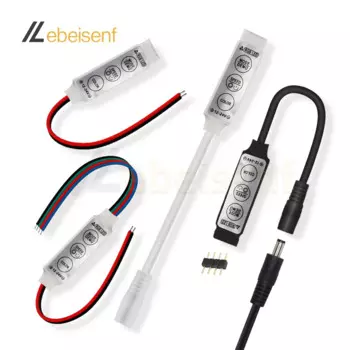 RGB контроллер Lebeisenf 12-24В 3-х клавишный