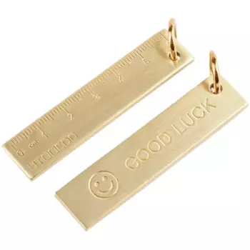 Мини-линейка MOONBIFFY из латуни 6 см
