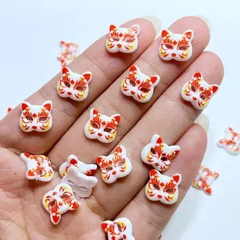 Мини маски лисы из полимера 40 шт TSXJY