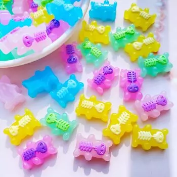 Мини медвежьи кабошоны из смолы 20 шт TSXJY