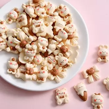 Мини-медвежонок кролик кабошон смола для скрапбукинга GRHO