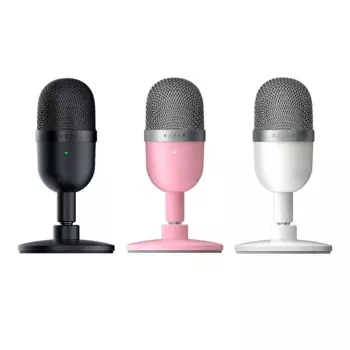 Мини-микрофон Razer Seiren USB-микрофон Ультра-компактный конденсаторный потоковый микрофон Микрофон Razer Seiren Мини-микрофон USB