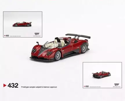 Мини-модель Zonda HP Barchetta #432, масштаб 1:64, литая модель гоночного автомобиля, детские игрушки, подарок
