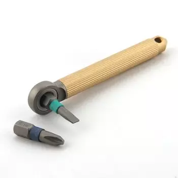 Мини отвертка Edieu из титана и латуни