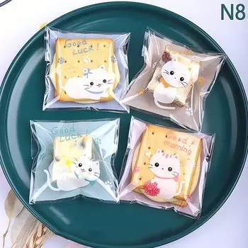 Мини-пакеты для печенья с мультяшным котом SHNGki