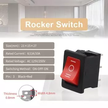 Мини-переключатель 3-контактный 2/3 положения DIY YOU