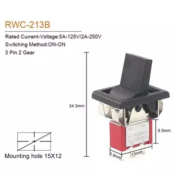Мини-переключатель DIY GO RWC-213R/213B/214R/214B