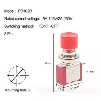 Мини-переключатели DIY GO PB102/PB103