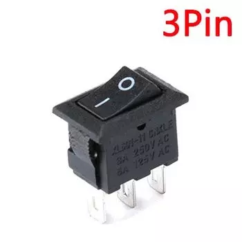 Мини-переключатели питания Your Cee 10 шт., черные, 3+2 контакта, 3А, 250В