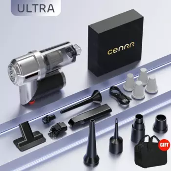 Мини-пылесос автомобиля CENRR 998000 Портативный ручной пылесос с сильным всасыванием PA, беспроводной мощный автомобильный пылесос