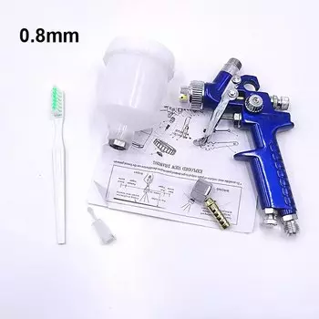 Мини-распылитель HVLP 0,8 мм/1,0 мм, аэрограф с гравитационной подачей, аэрограф для настенной живописи автомобиля, украшения для ногтей, торта, распыления