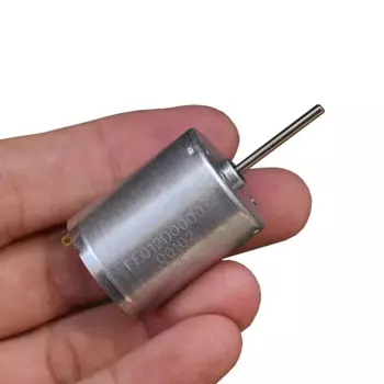 Мини RF-370 Электродвигатель постоянного тока 5 В 6 В 11500 об/мин Micro 24 мм Круглый двигатель с угольной щеткой 22 мм Длинный вал DIY Модель игрушки для хобби