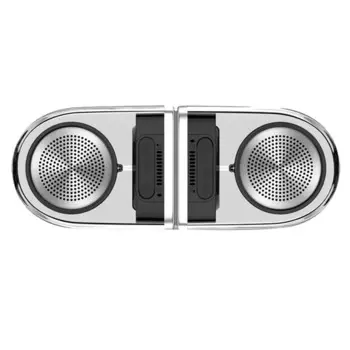 Мини-сабвуфер TWS, беспроводной Bluetooth-динамик, левый и правый канал, прозрачный магнитный уличный автомобильный динамик