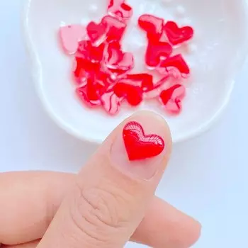 Мини сердца из полимера для скрапбукинга TSXJY