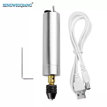 5 В мини электрическая гравировка, резьба, долото, набор ручек, аксессуары для электроинструментов, портативный миниатюрный инструмент