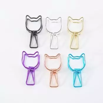 Мини-скрепки для бумаг Pelsone, набор из 6 штук