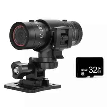 Мини-спортивная камера F9 1080P 200 Вт для верховой езды на открытом воздухе