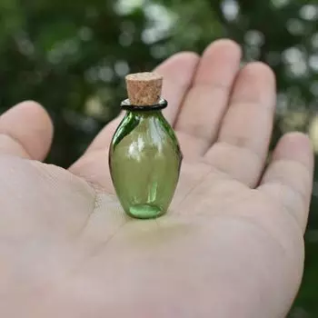 Мини стеклянные бутылочки CANAMEK 2 шт., 9 цветов