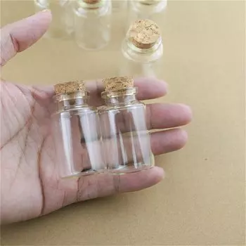 Мини стеклянные бутылочки OLOEY 48 шт