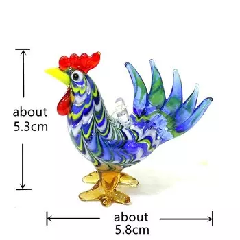 Мини стеклянный петух JSSMTLP