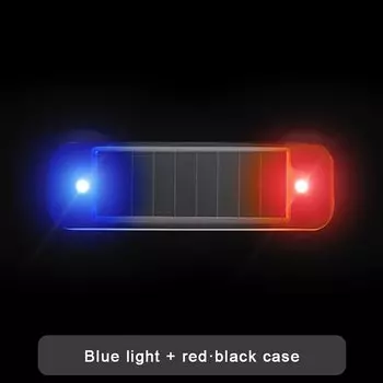 Мини-светодиодный автомобильный сигнальный светильник на солнечной энергии, ночная безопасность, имитация сигнализации, беспроводная противоугонная лампа, мигающий манекен, сигнальная лампа