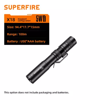 SUPERFIRE X18 Мини фонарик