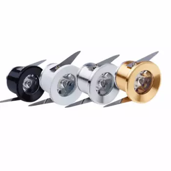 Мини-светодиодный точечный светильник под шкафом, 1 Вт, дисплей для ювелирных изделий, потолочный встраиваемый светильник, 90-260 В, мини-светильник